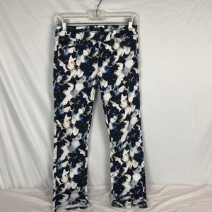 White House Black Market Floral Jeans